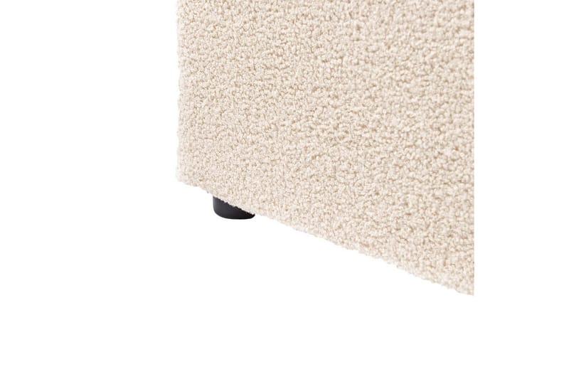 Säng med förvaring Lavaur - Beige/Bouclé, 180x200 cm - Möbler - Sovrum - Sängram & sängstomme