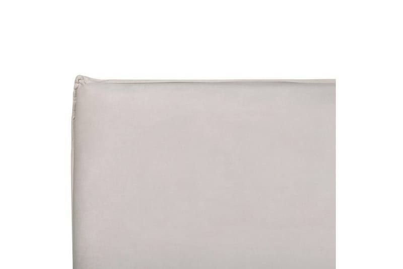 Säng med förvaring Lavaur - Vit/Sammet, 160x200 cm - Möbler - Sovrum - Sängram & sängstomme