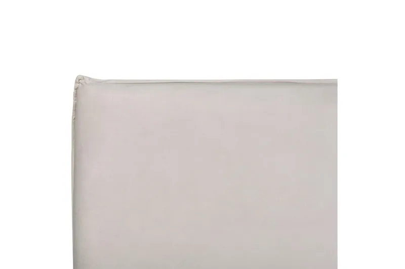 Säng med förvaring Lavaur - Vit/Sammet, 160x200 cm - Möbler - Sovrum - Sängram & sängstomme