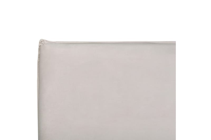 Säng med förvaring Lavaur - Vit/Sammet, 160x200 cm - Möbler - Sovrum - Sängram & sängstomme