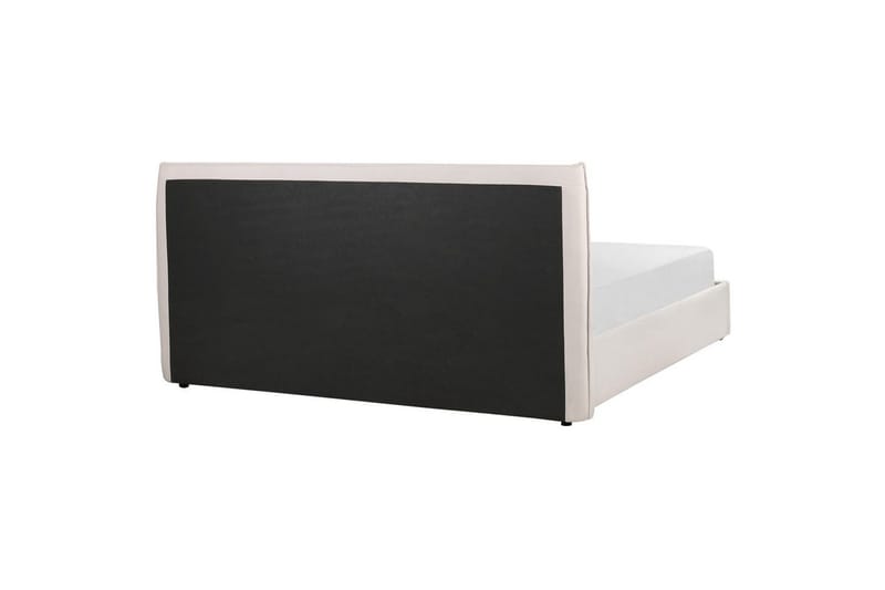 Säng med förvaring Lavaur - Vit/Sammet, 180x200 cm - Möbler - Sovrum - Sängram & sängstomme