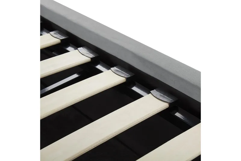 Säng med förvaring Lorient - Grå/Sammet, 160x200 cm - Möbler - Sovrum - Sängram & sängstomme