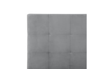 Säng med förvaring Lorient - Grå/Sammet, 160x200 cm - Möbler - Sovrum - Sängram & sängstomme