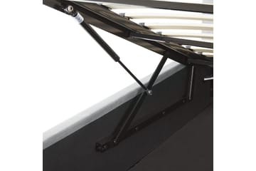 Säng med förvaring Lorient - Grå/Sammet, 160x200 cm - Möbler - Sovrum - Sängram & sängstomme