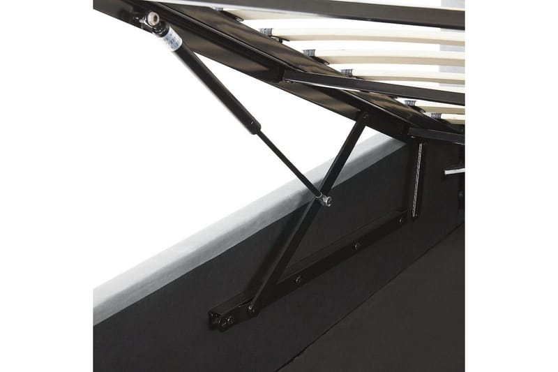 Säng med förvaring Lorient - Grå/Sammet, 180x200 cm - Möbler - Sovrum - Sängram & sängstomme