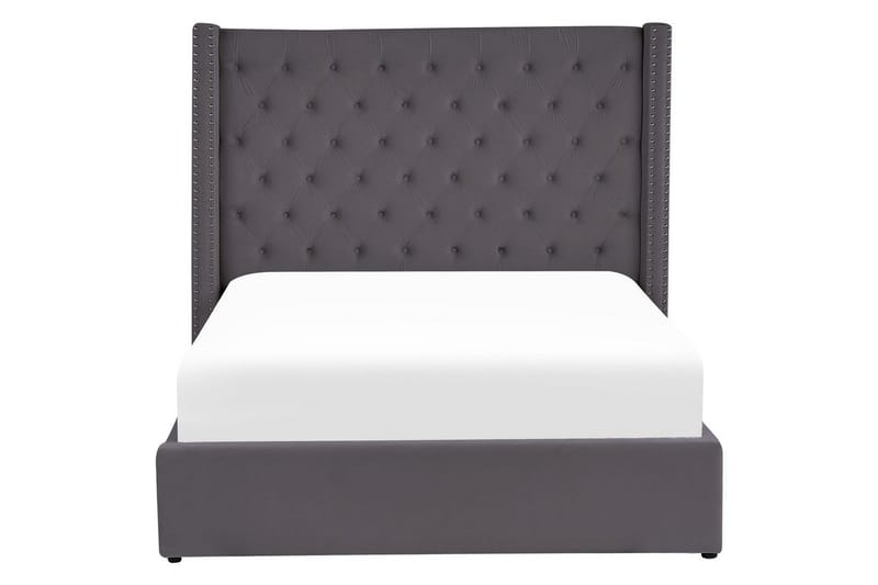 Säng med förvaring Lubbon - Grå, Silver, 140x200 cm - Möbler - Sovrum - Sängram & sängstomme