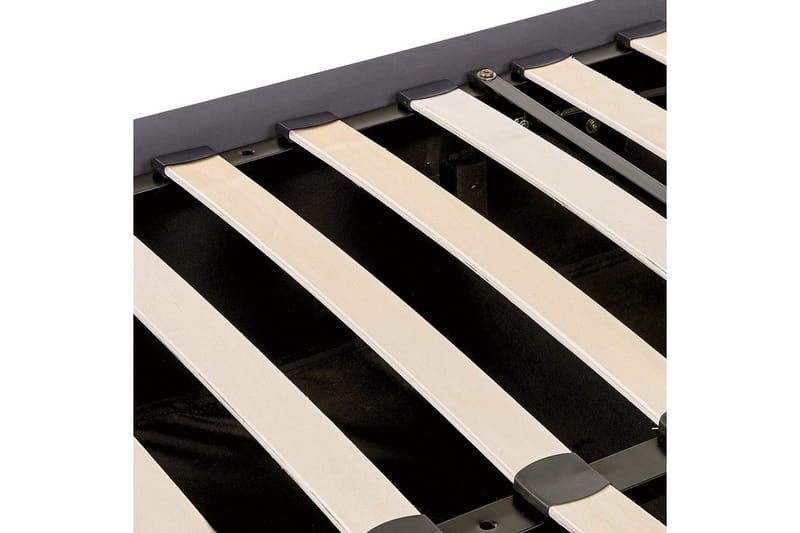 Säng med förvaring Lubbon - Grå, Silver, 140x200 cm - Möbler - Sovrum - Sängram & sängstomme