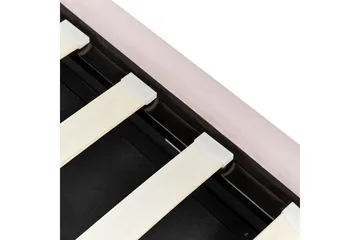 Säng med förvaring Metz - Rosa, Silver/Sammet, 90x200 cm - Möbler - Sovrum - Sängram & sängstomme