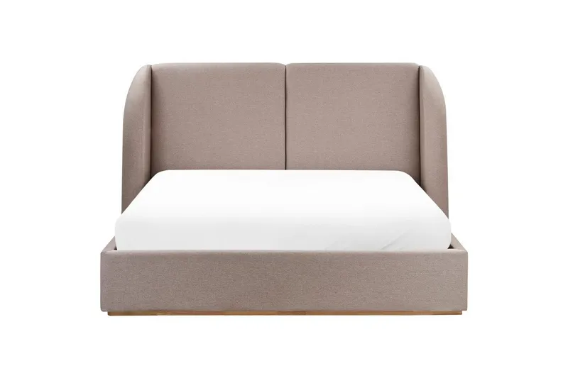 Säng med förvaring Monestier - Beige, 160x200 cm - Möbler - Sovrum - Sängram & sängstomme
