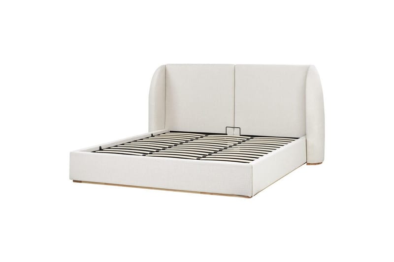 Säng med förvaring Monestier - Vit, 180x200 cm - Möbler - Sovrum - Sängram & sängstomme