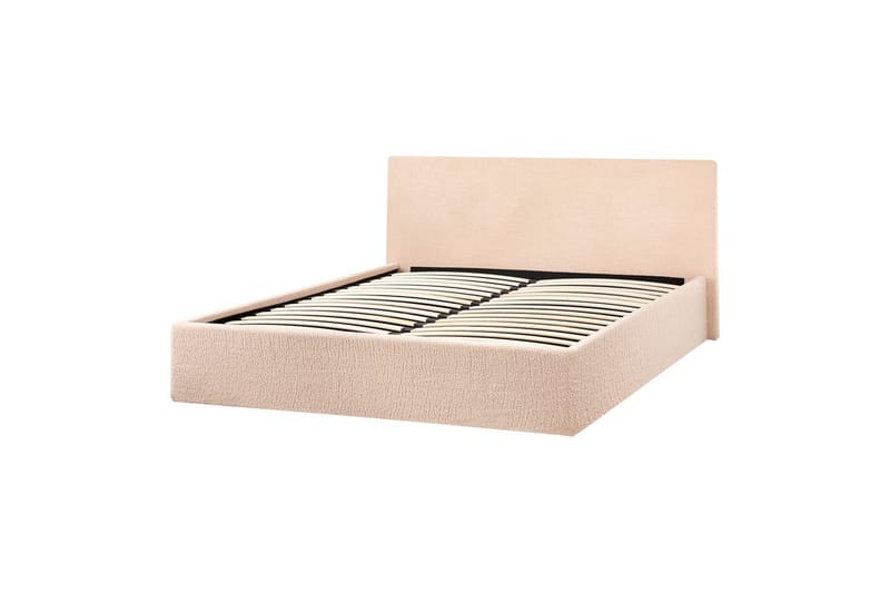 Säng med förvaring Orbey - Beige, 140x200 cm - Möbler - Sovrum - Sängram & sängstomme