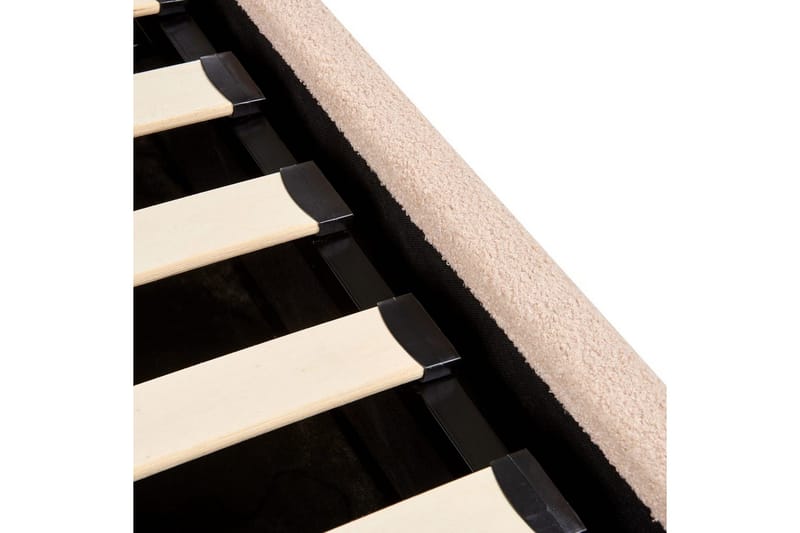 Säng med förvaring Orbey - Beige, 160x200 cm - Möbler - Sovrum - Sängram & sängstomme