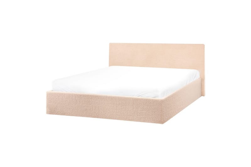 Säng med förvaring Orbey - Beige, 160x200 cm - Möbler - Sovrum - Sängram & sängstomme