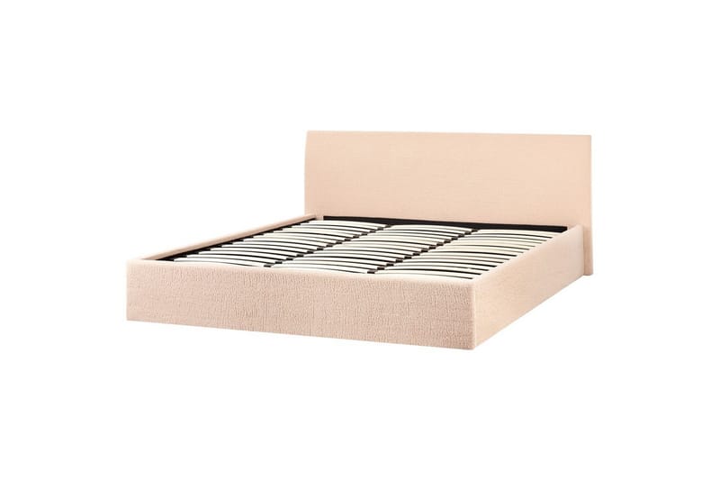 Säng med förvaring Orbey - Beige, 180x200 cm - Möbler - Sovrum - Sängram & sängstomme