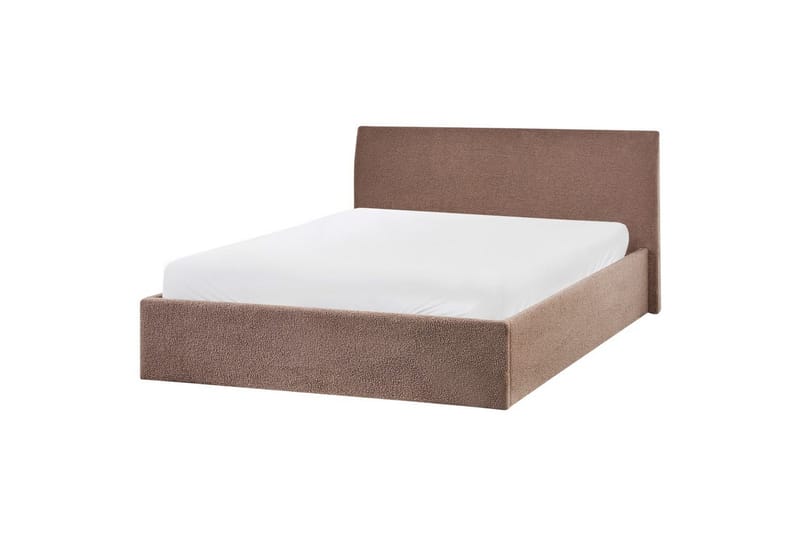 Säng med förvaring Orbey - Brun, 140x200 cm - Möbler - Sovrum - Sängram & sängstomme