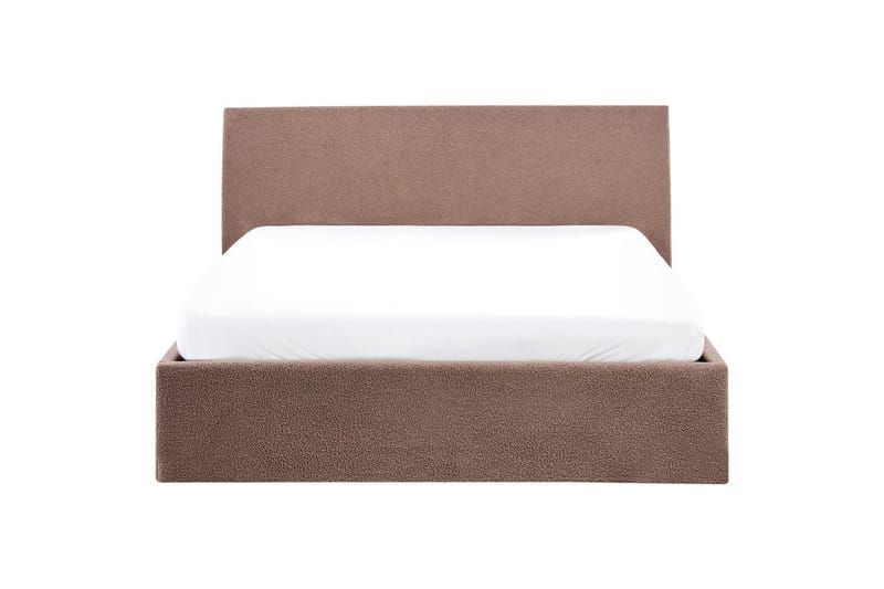 Säng med förvaring Orbey - Brun, 140x200 cm - Möbler - Sovrum - Sängram & sängstomme