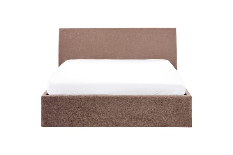 Säng med förvaring Orbey - Brun, 140x200 cm - Möbler - Sovrum - Sängram & sängstomme