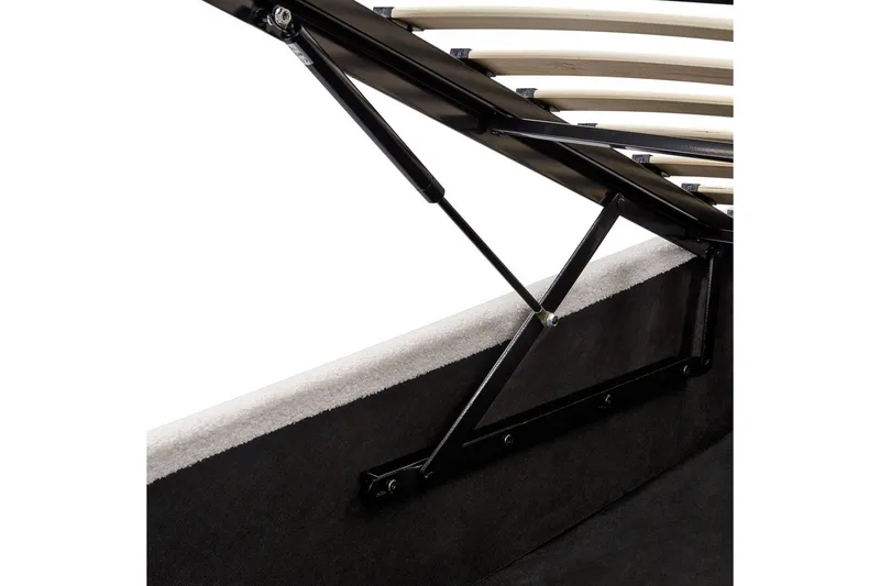 Säng med förvaring Orbey - Vit, 180x200 cm - Möbler - Sovrum - Sängram & sängstomme