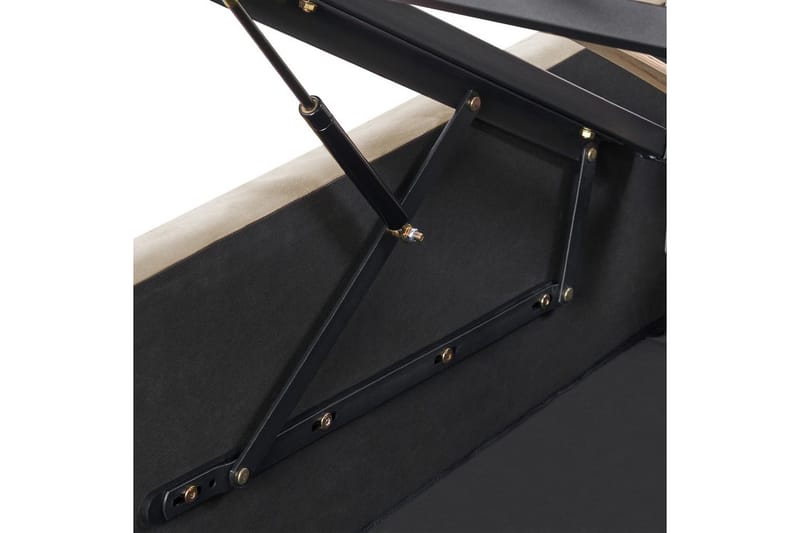 Säng med förvaring Rochefort - Beige, 160x200 cm - Möbler - Sovrum - Sängram & sängstomme