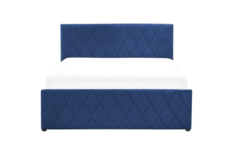 Säng med förvaring Rochefort - Blå, 140x200 cm - Möbler - Sovrum - Sängram & sängstomme