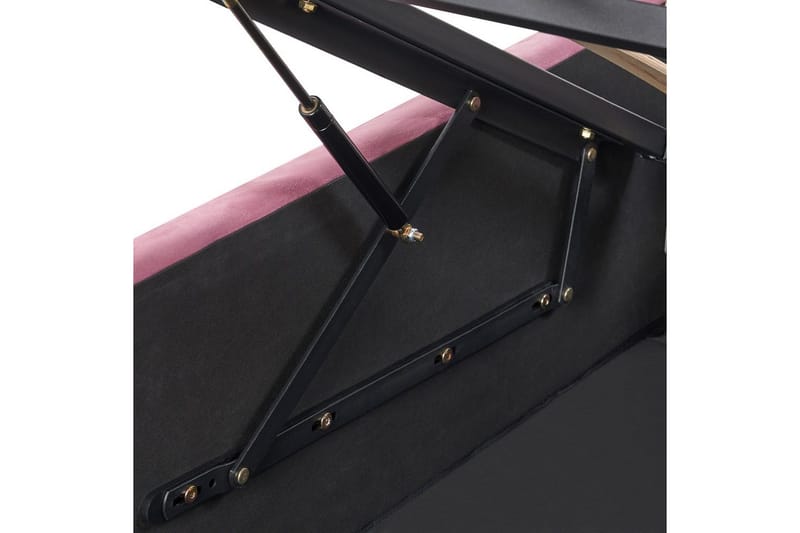 Säng med förvaring Rochefort - Rosa, 160x200 cm - Möbler - Sovrum - Sängram & sängstomme