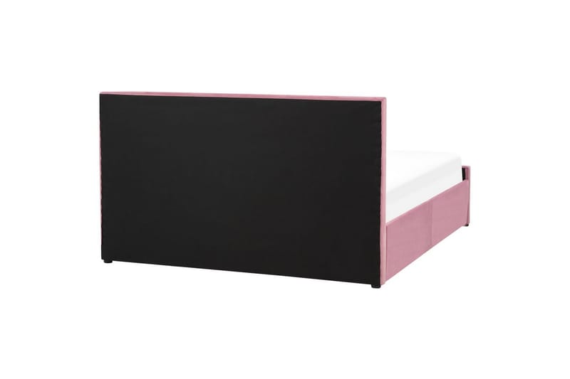 Säng med förvaring Rochefort - Rosa, 160x200 cm - Möbler - Sovrum - Sängram & sängstomme
