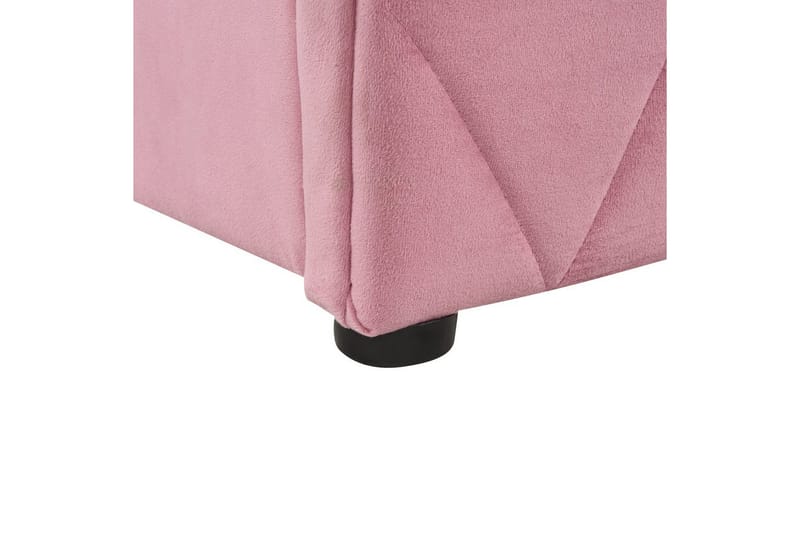 Säng med förvaring Rochefort - Rosa, 160x200 cm - Möbler - Sovrum - Sängram & sängstomme