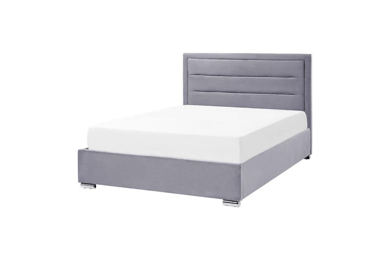 Säng med förvaring Rouen - Grå, 140x200 cm - Möbler - Sovrum - Sängram & sängstomme