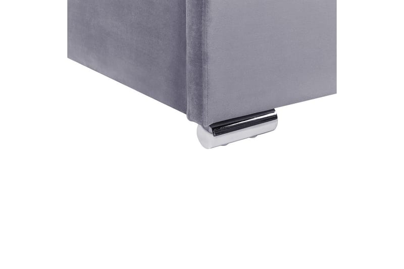 Säng med förvaring Rouen - Grå, 140x200 cm - Möbler - Sovrum - Sängram & sängstomme