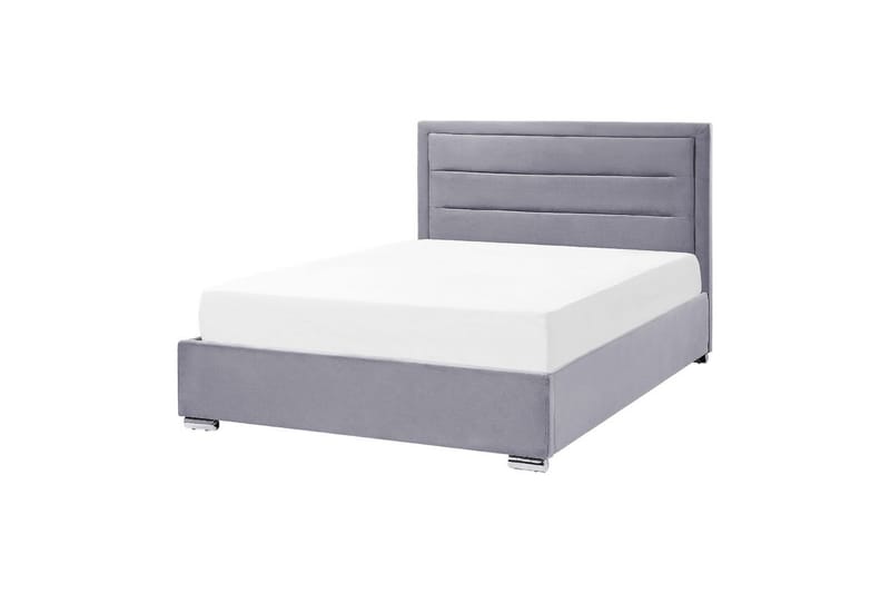 Säng med förvaring Rouen - Grå, 140x200 cm - Möbler - Sovrum - Sängram & sängstomme
