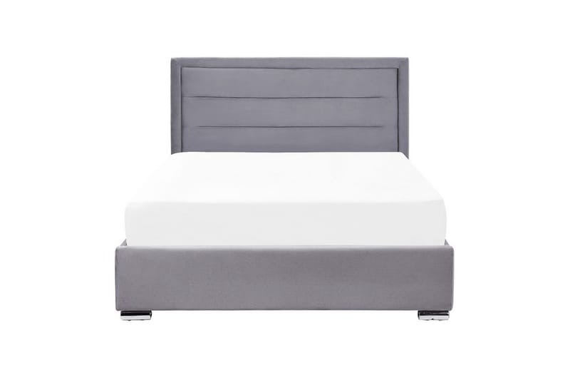 Säng med förvaring Rouen - Grå, 140x200 cm - Möbler - Sovrum - Sängram & sängstomme