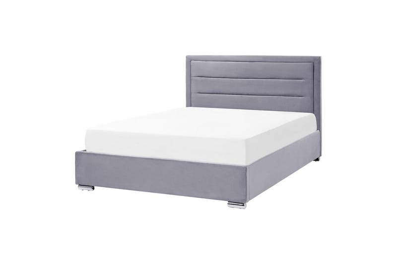 Säng med förvaring Rouen - Grå, 160x200 cm - Möbler - Sovrum - Sängram & sängstomme