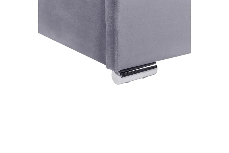 Säng med förvaring Rouen - Grå, 160x200 cm - Möbler - Sovrum - Sängram & sängstomme