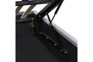 Säng med förvaring Rouen - Grå, 180x200 cm - Möbler - Sovrum - Sängram & sängstomme