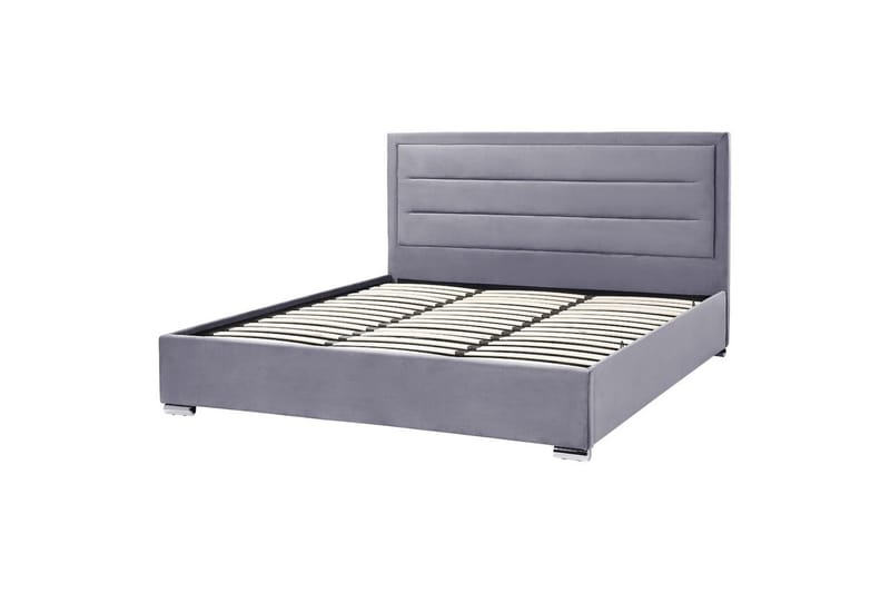 Säng med förvaring Rouen - Grå, 180x200 cm - Möbler - Sovrum - Sängram & sängstomme