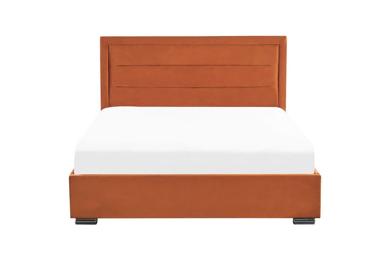 Säng med förvaring Rouen - Orange, 180x200 cm - Möbler - Sovrum - Sängram & sängstomme