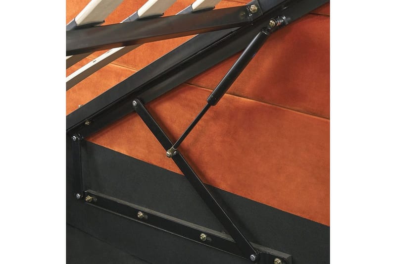 Säng med förvaring Rouen - Orange, 180x200 cm - Möbler - Sovrum - Sängram & sängstomme