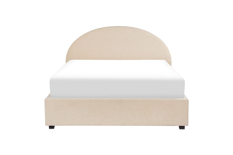 Säng med förvaring Vaucluse - Beige/Bouclé, 140x200 cm - Möbler - Sovrum - Sängram & sängstomme