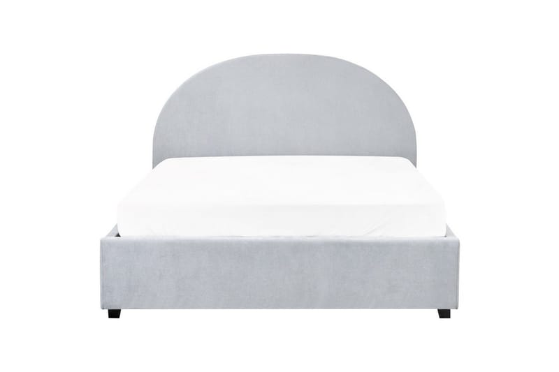 Säng med förvaring Vaucluse - Ljusblå/Polyester, 140x200 cm - Möbler - Sovrum - Sängram & sängstomme