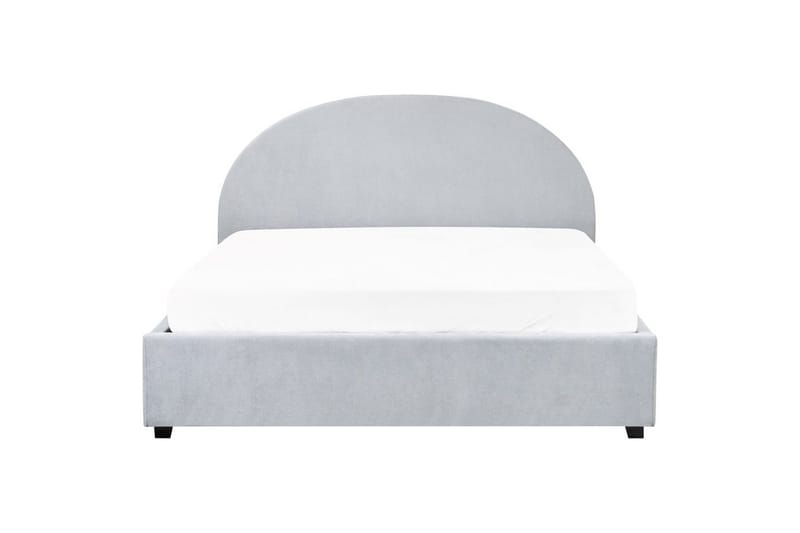 Säng med förvaring Vaucluse - Ljusblå/Polyester, 160x200 cm - Möbler - Sovrum - Sängram & sängstomme