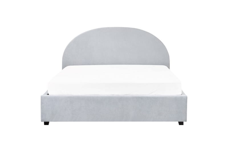 Säng med förvaring Vaucluse - Ljusblå/Polyester, 160x200 cm - Möbler - Sovrum - Sängram & sängstomme