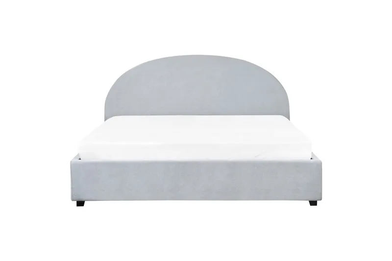 Säng med förvaring Vaucluse - Ljusblå/Polyester, 180x200 cm - Möbler - Sovrum - Sängram & sängstomme