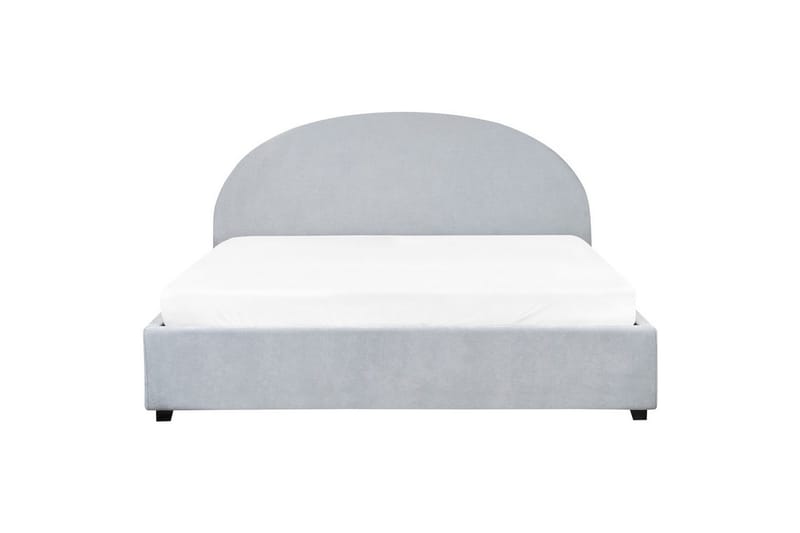 Säng med förvaring Vaucluse - Ljusblå/Polyester, 180x200 cm - Möbler - Sovrum - Sängram & sängstomme