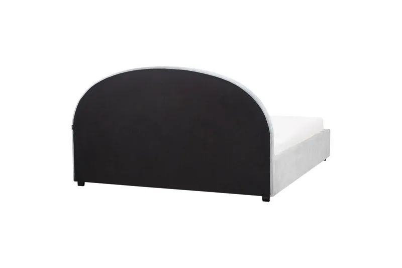 Säng med förvaring Vaucluse - Ljusblå/Polyester, 180x200 cm - Möbler - Sovrum - Sängram & sängstomme