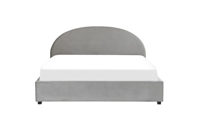 Säng med förvaring Vaucluse - Ljusgrå/Sammet, 180x200 cm - Möbler - Sovrum - Sängram & sängstomme