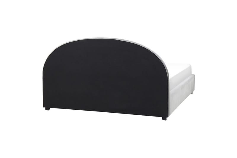 Säng med förvaring Vaucluse - Ljusgrå/Sammet, 180x200 cm - Möbler - Sovrum - Sängram & sängstomme