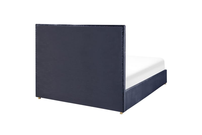 Säng med förvaring Vernoyes - Svart, guld, 160x200 cm - Möbler - Sovrum - Sängram & sängstomme