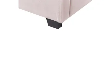 Säng med förvaring Vincennes - Rosa, Svart, 140x200 cm - Möbler - Sovrum - Sängram & sängstomme