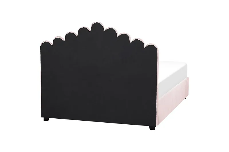Säng med förvaring Vincennes - Rosa, Svart, 140x200 cm - Möbler - Sovrum - Sängram & sängstomme
