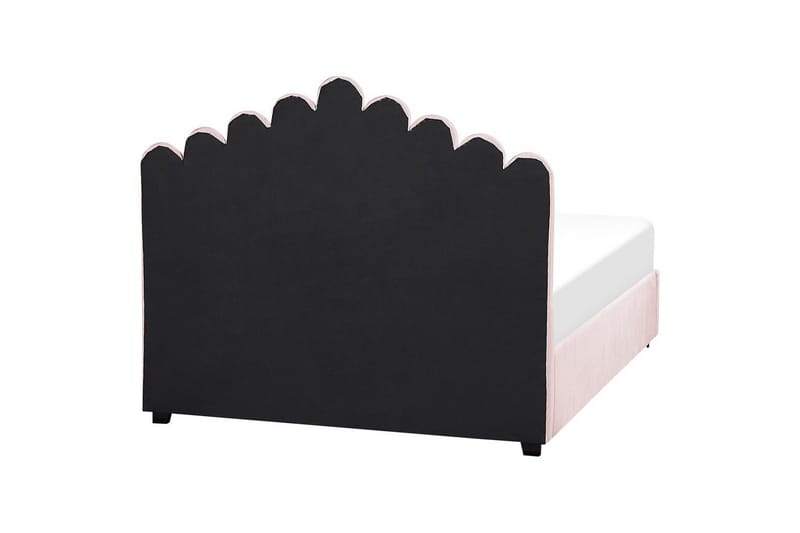 Säng med förvaring Vincennes - Rosa, Svart, 140x200 cm - Möbler - Sovrum - Sängram & sängstomme